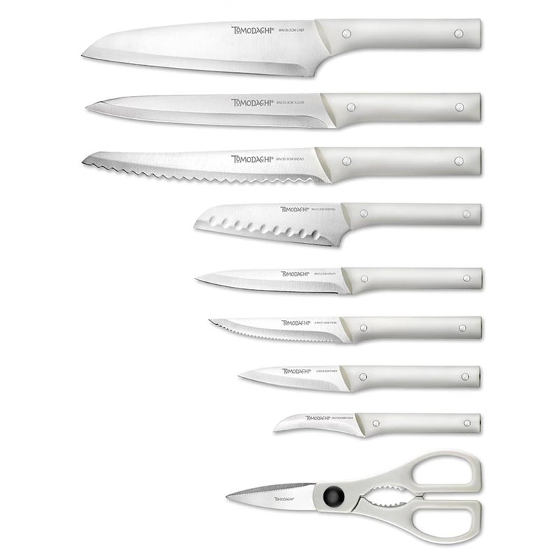 Hampton Forge 15 Piece Tomodachi Fuji Cutlery Block Set, Metallic - Image 2